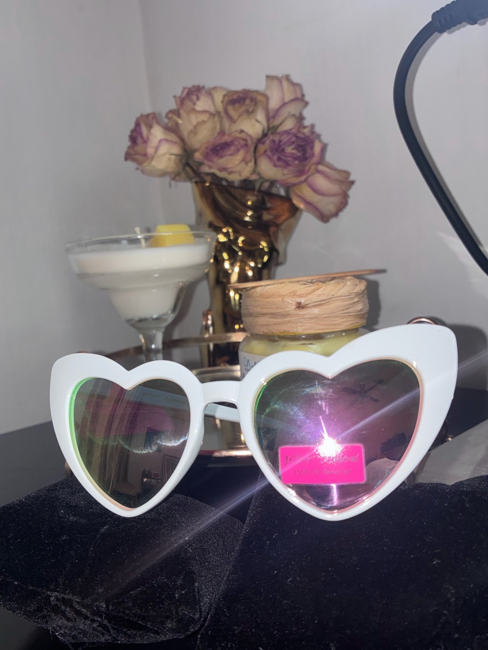 Betsey Johnson Heart Sunglasses